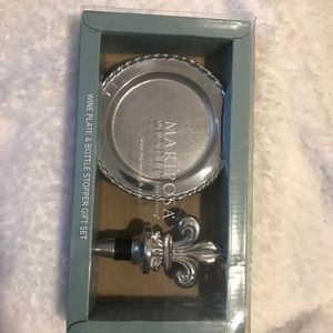 Wine bottle plate and stopper (GIFT)
